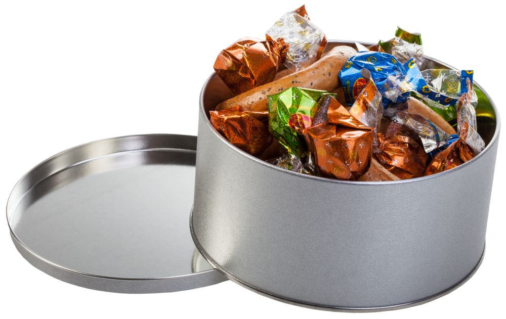 Коробка Pragmax M, круглая, серебристая — изображение 4