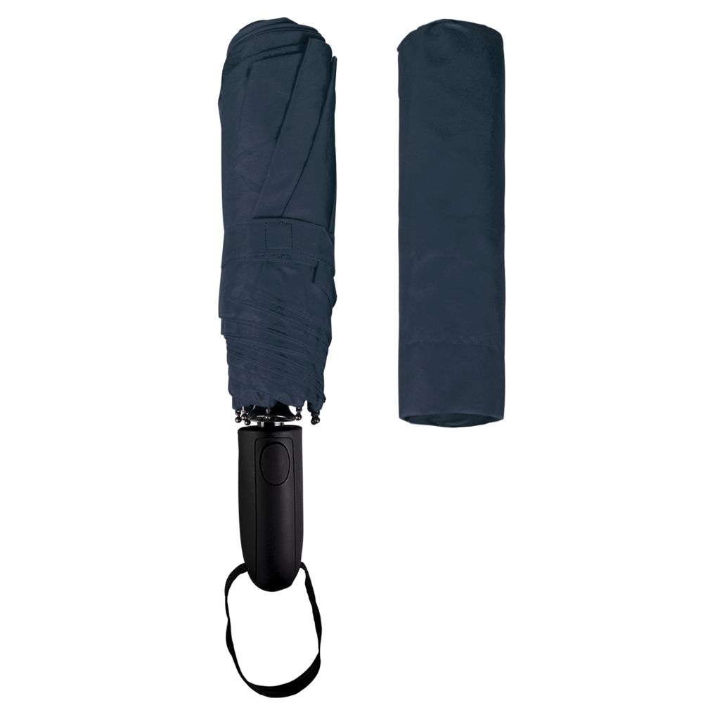 Складной зонт Magic с проявляющимся рисунком, темно-синий — изображение 6