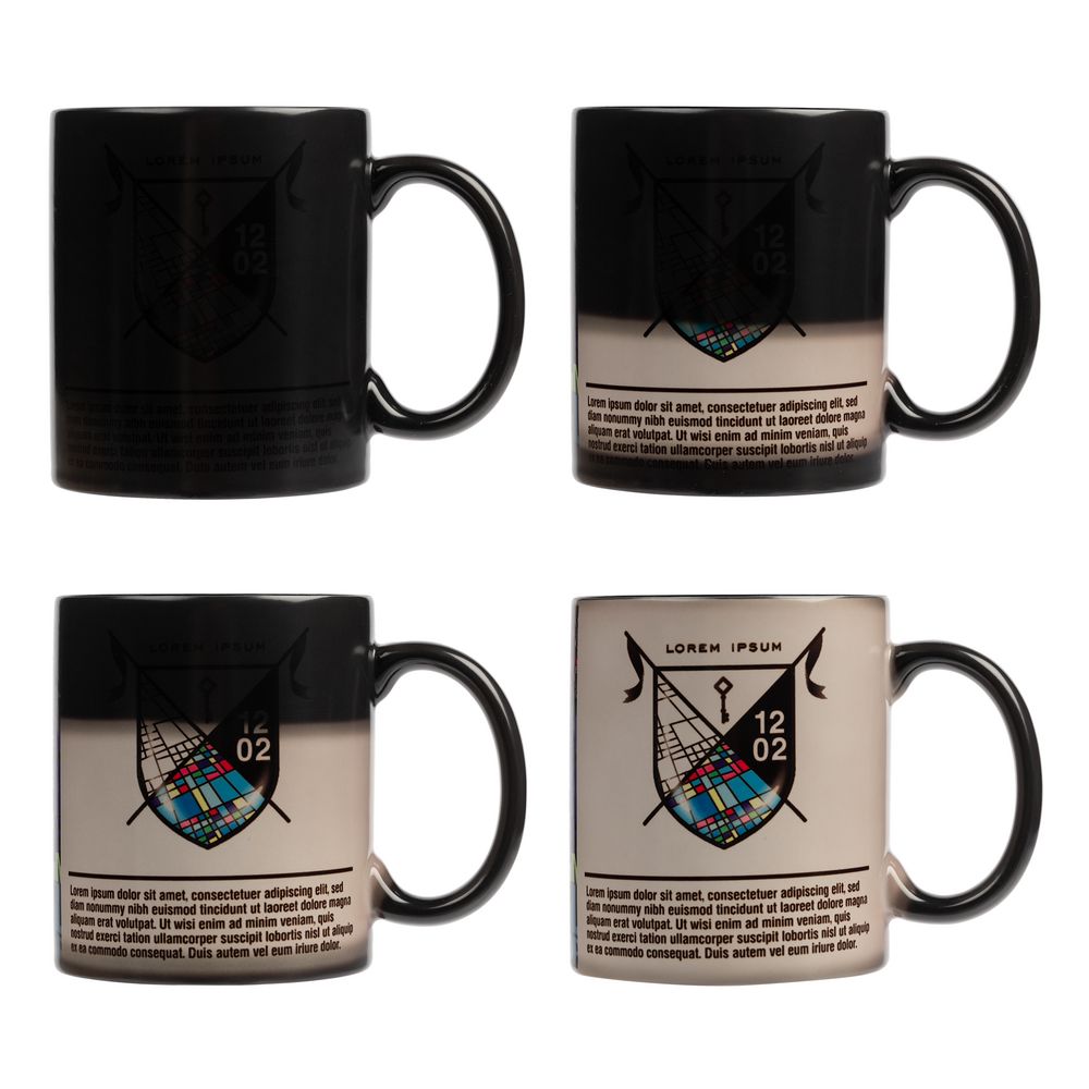 Кружка «Хамелеон», глянцевая, черная — изображение 5