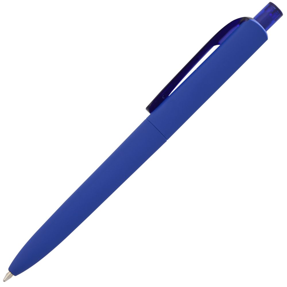 Ручка шариковая Prodir DS8 PRR-T Soft Touch, синяя — изображение 4