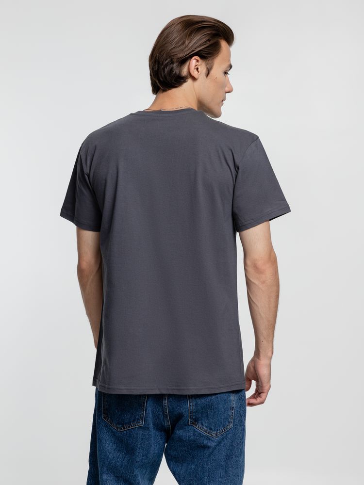 Футболка унисекс T-Bolka 160, темно-серая (графит) — изображение 6