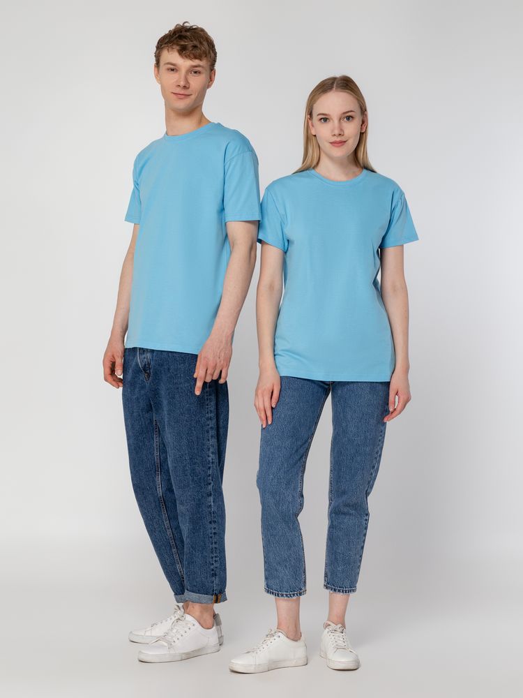 Футболка унисекс T-Bolka 160, голубая — изображение 13