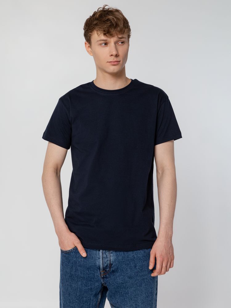 Футболка унисекс T-Bolka 160, темно-синяя — изображение 6