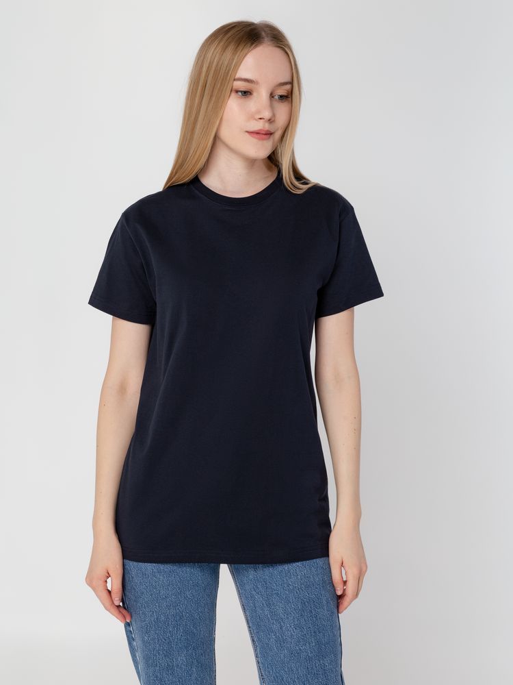 Футболка унисекс T-Bolka 160, темно-синяя — изображение 9