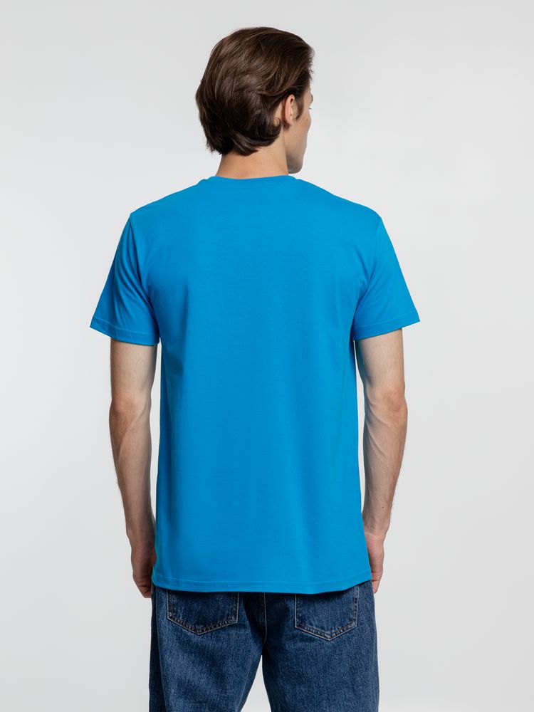 Футболка унисекс T-Bolka 160, бирюзовая — изображение 6