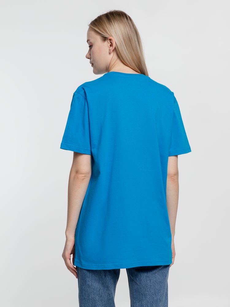 Футболка унисекс T-Bolka 160, бирюзовая — изображение 10