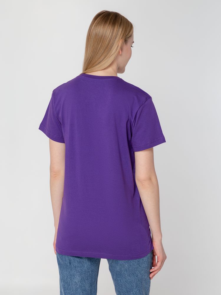 Футболка унисекс T-Bolka 160, фиолетовая — изображение 10