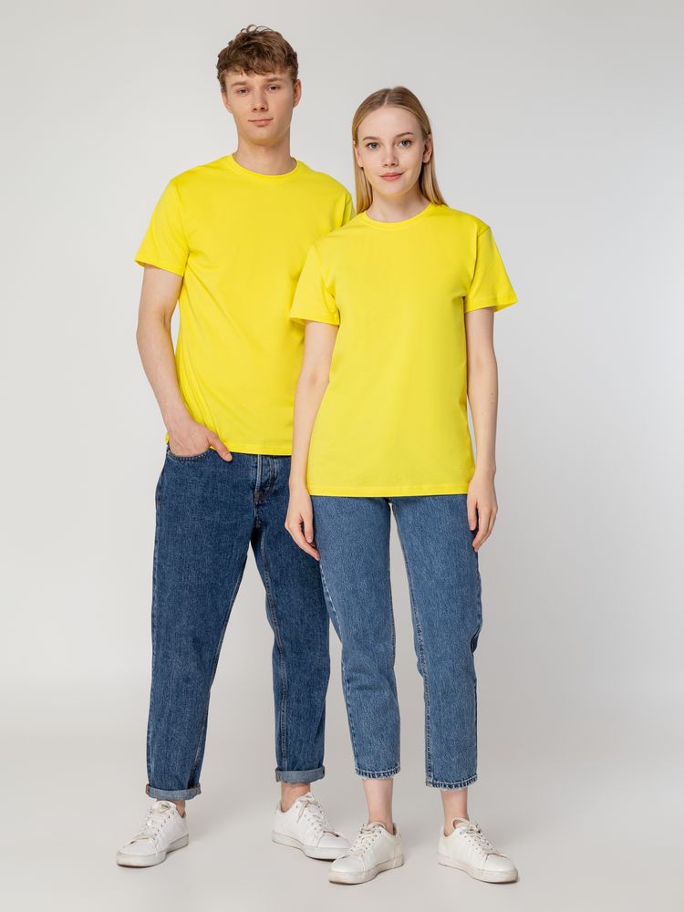Футболка унисекс T-Bolka 160, желтая — изображение 13
