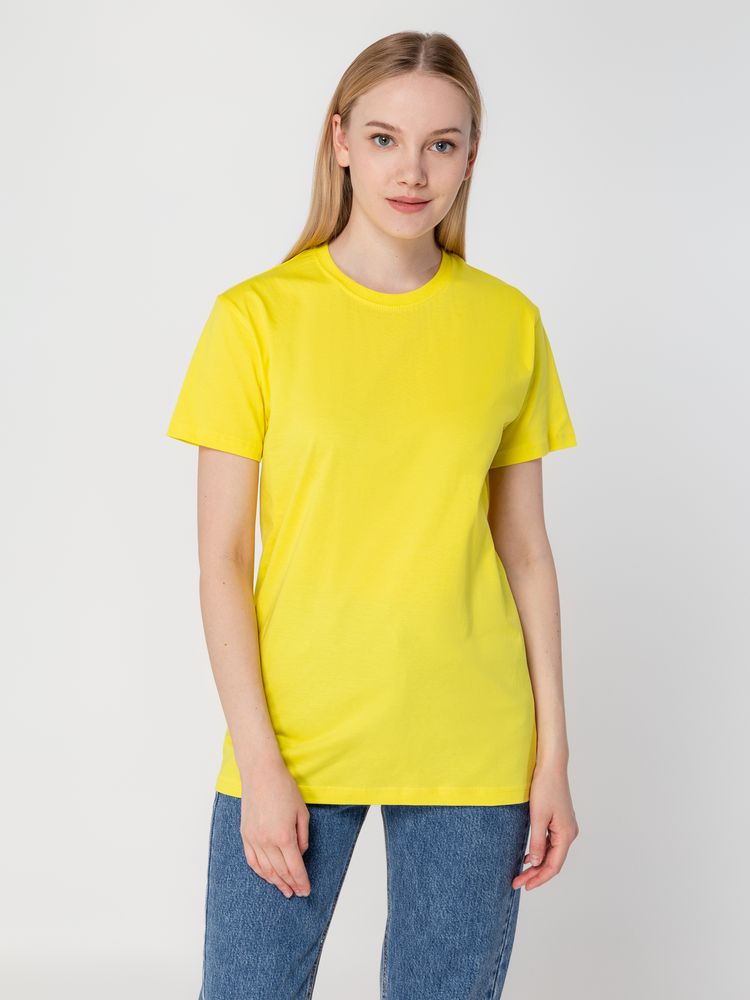 Футболка унисекс T-Bolka 160, желтая — изображение 10
