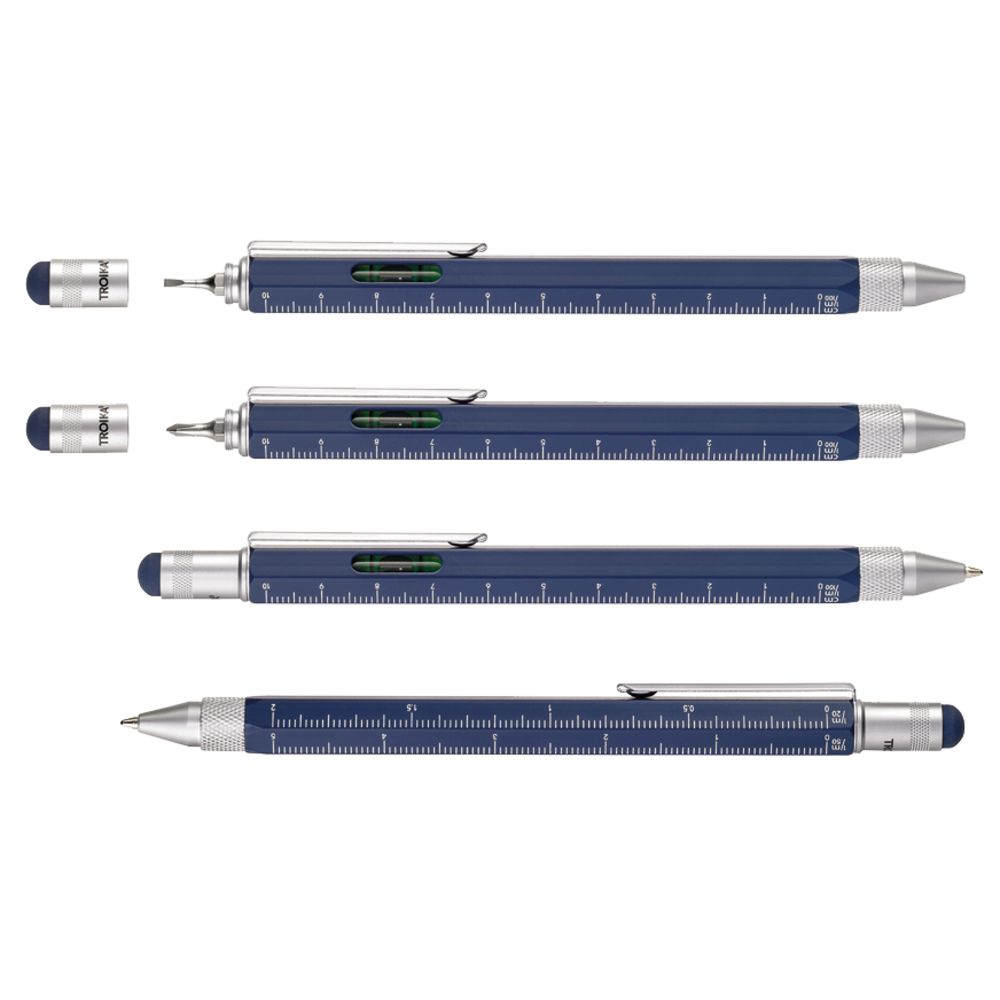 Ручка шариковая Construction, мультиинструмент, синяя — изображение 3