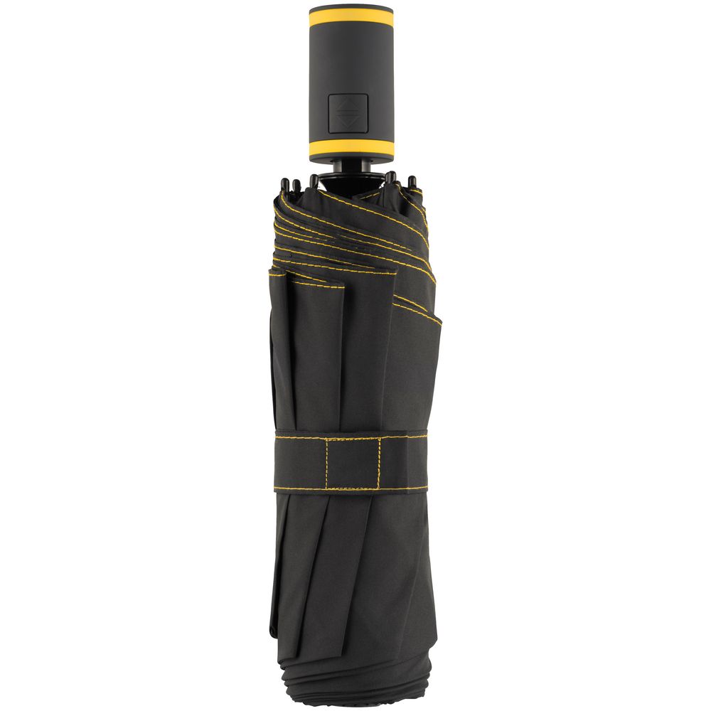 Зонт складной AOC Mini с цветными спицами, желтый — изображение 5