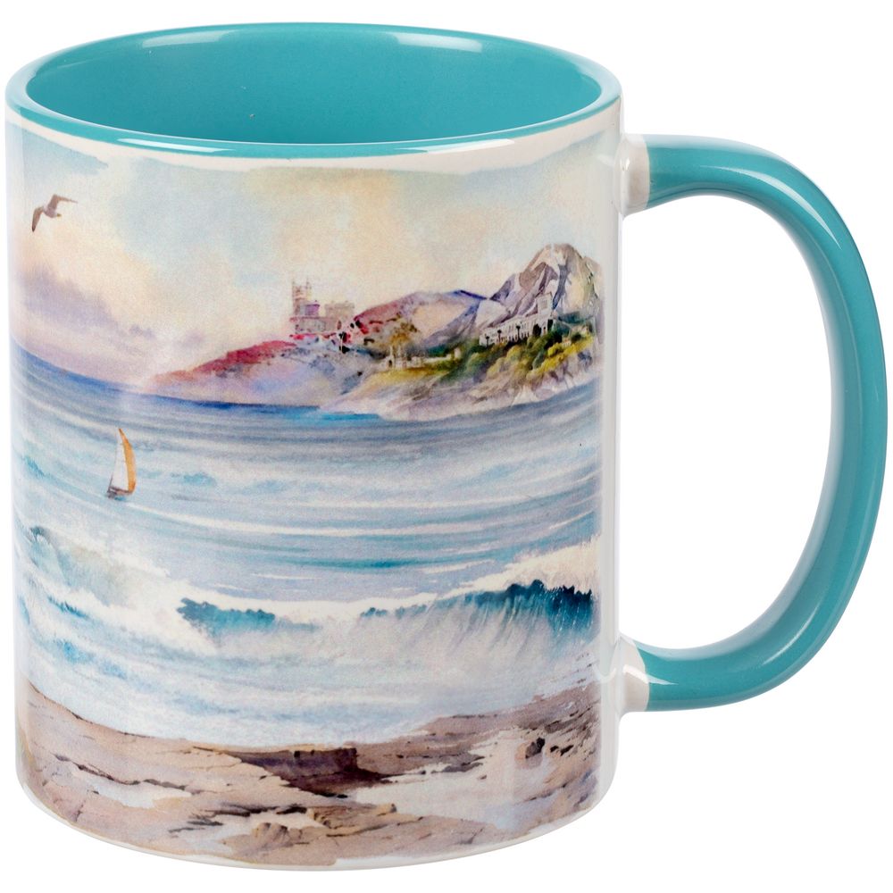 Кружка Promo Plus для сублимационной печати, бирюзовая — изображение 4