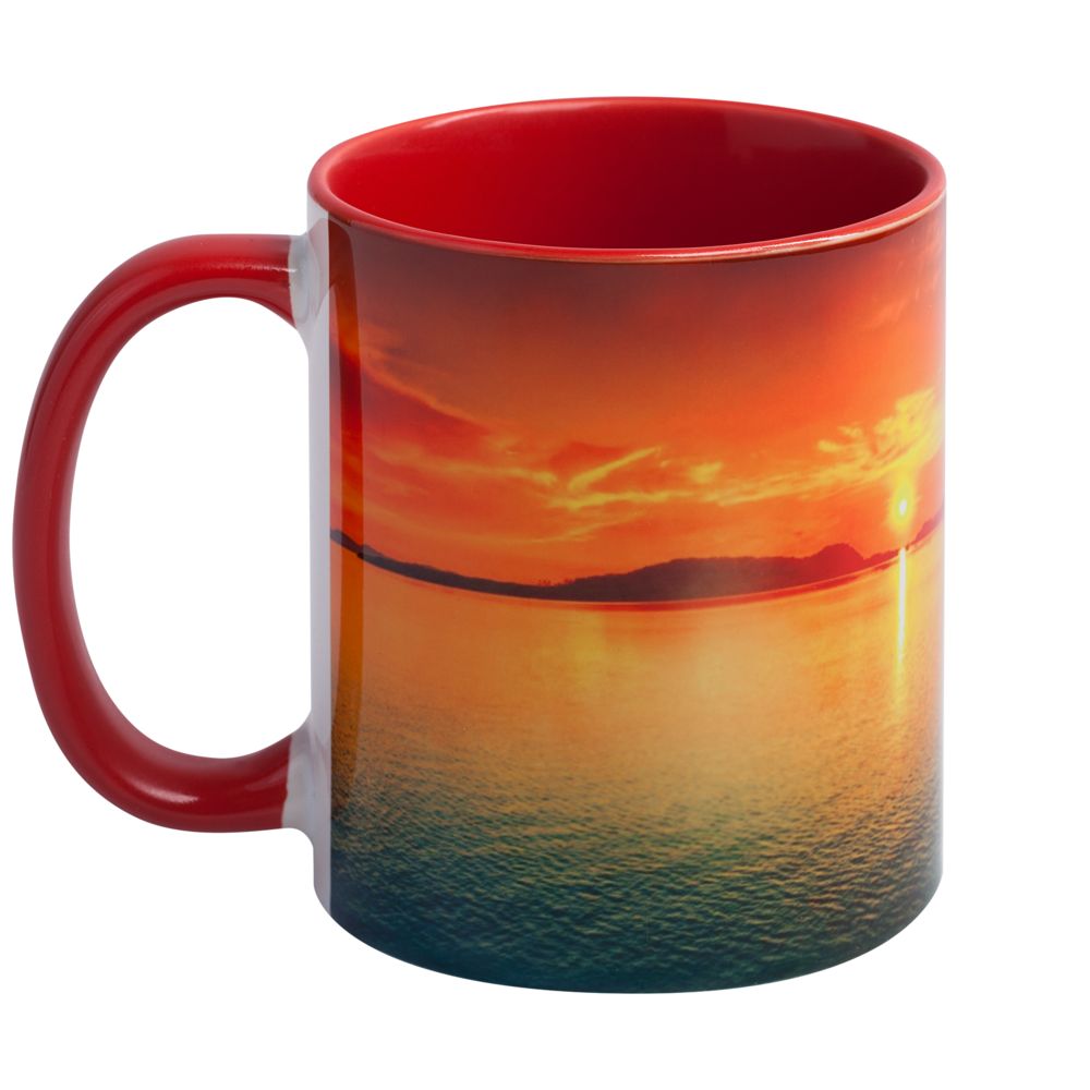 Кружка Promo Plus для сублимационной печати, красная — изображение 4