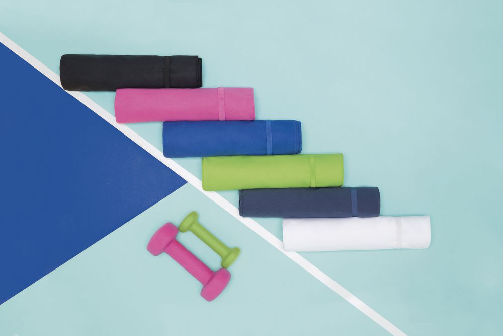 Спортивное полотенце Atoll Large, синее — изображение 5