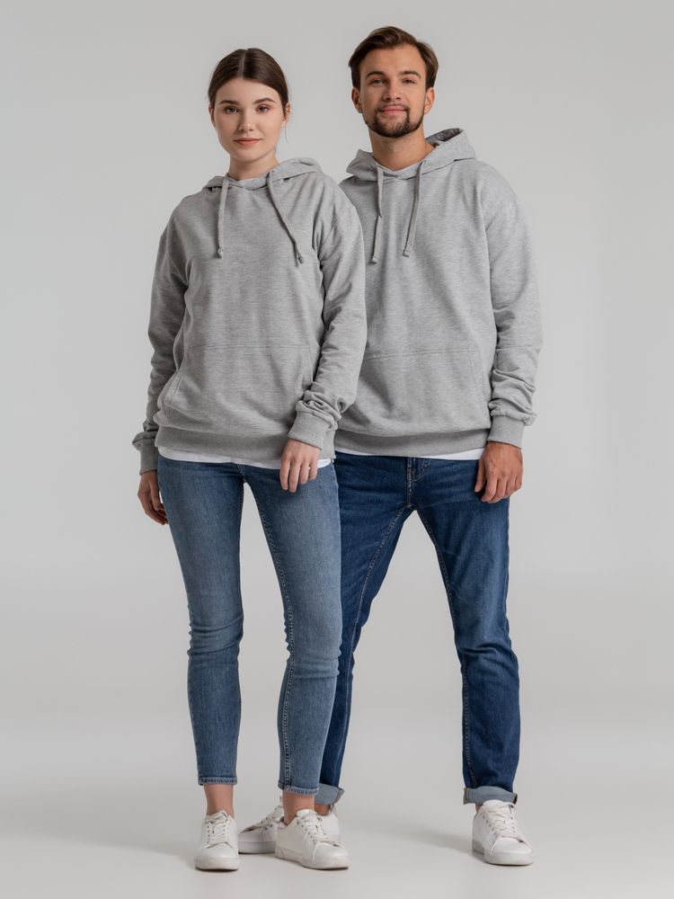 Толстовка с капюшоном Unit Kirenga, серый меланж — изображение 10