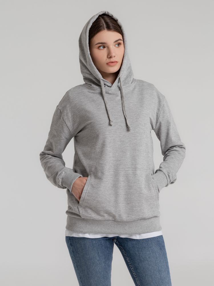 Толстовка с капюшоном Unit Kirenga, серый меланж — изображение 8