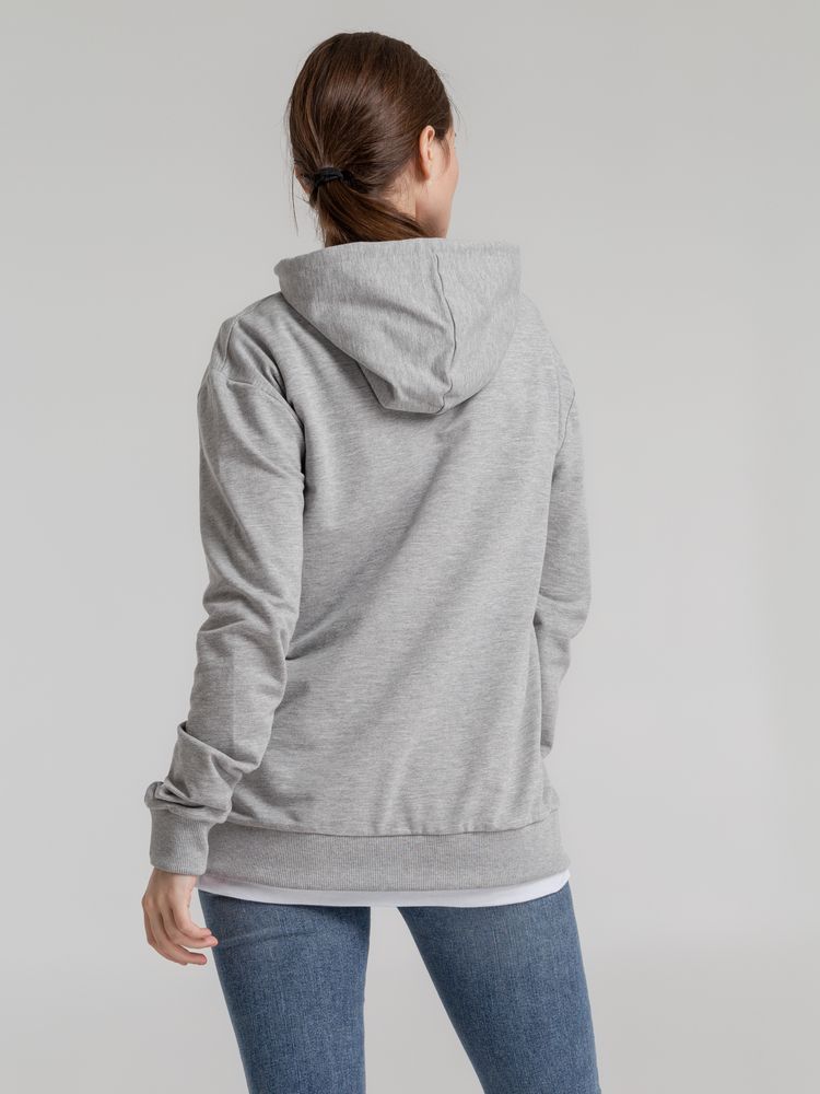Толстовка с капюшоном Unit Kirenga, серый меланж — изображение 9