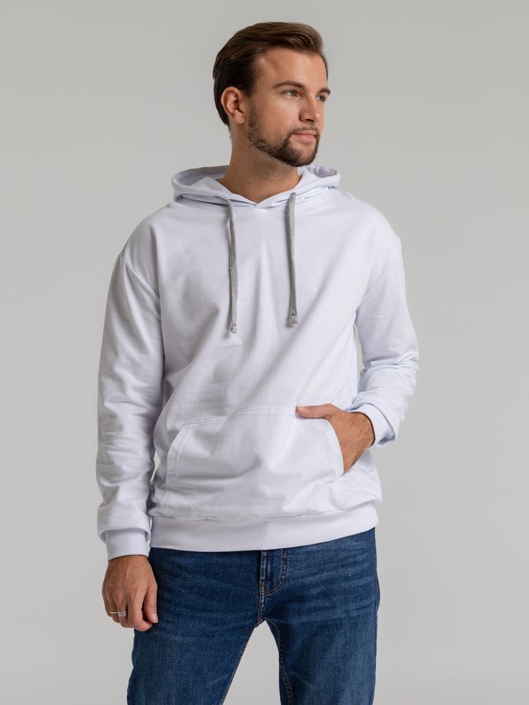 Толстовка с капюшоном Unit Kirenga, белая — изображение 6