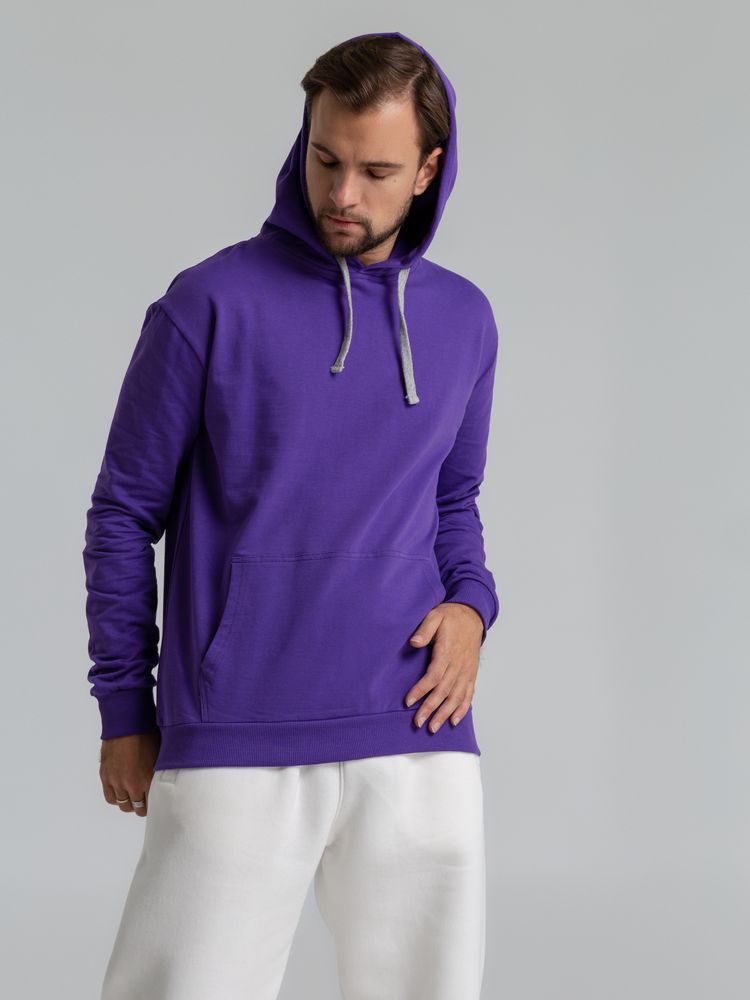 Толстовка с капюшоном Unit Kirenga, фиолетовая — изображение 6
