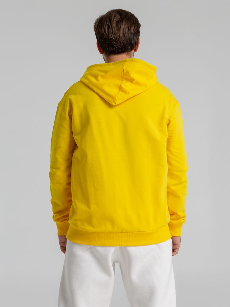 Толстовка с капюшоном Unit Kirenga, желтая — изображение 7