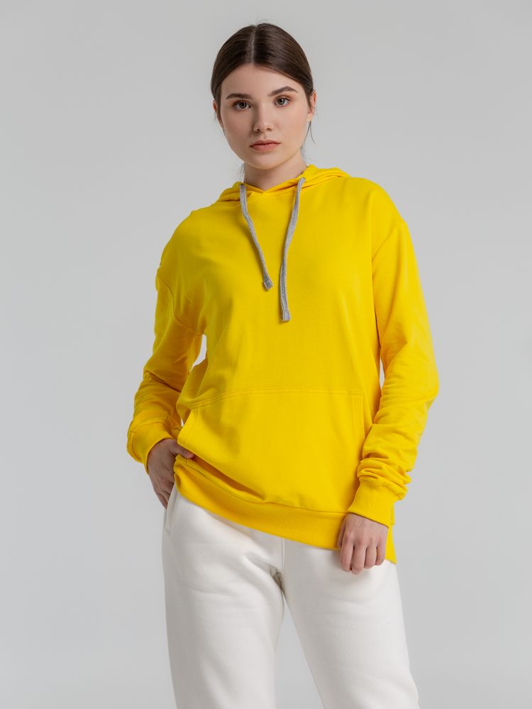 Толстовка с капюшоном Unit Kirenga, желтая — изображение 8