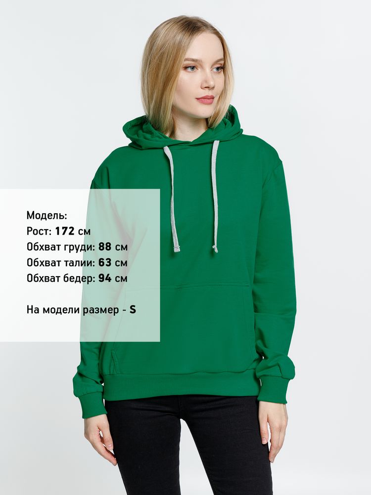 Толстовка с капюшоном Kirenga, зеленая — изображение 8