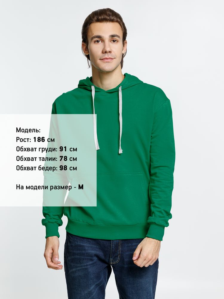 Толстовка с капюшоном Kirenga, зеленая — изображение 4