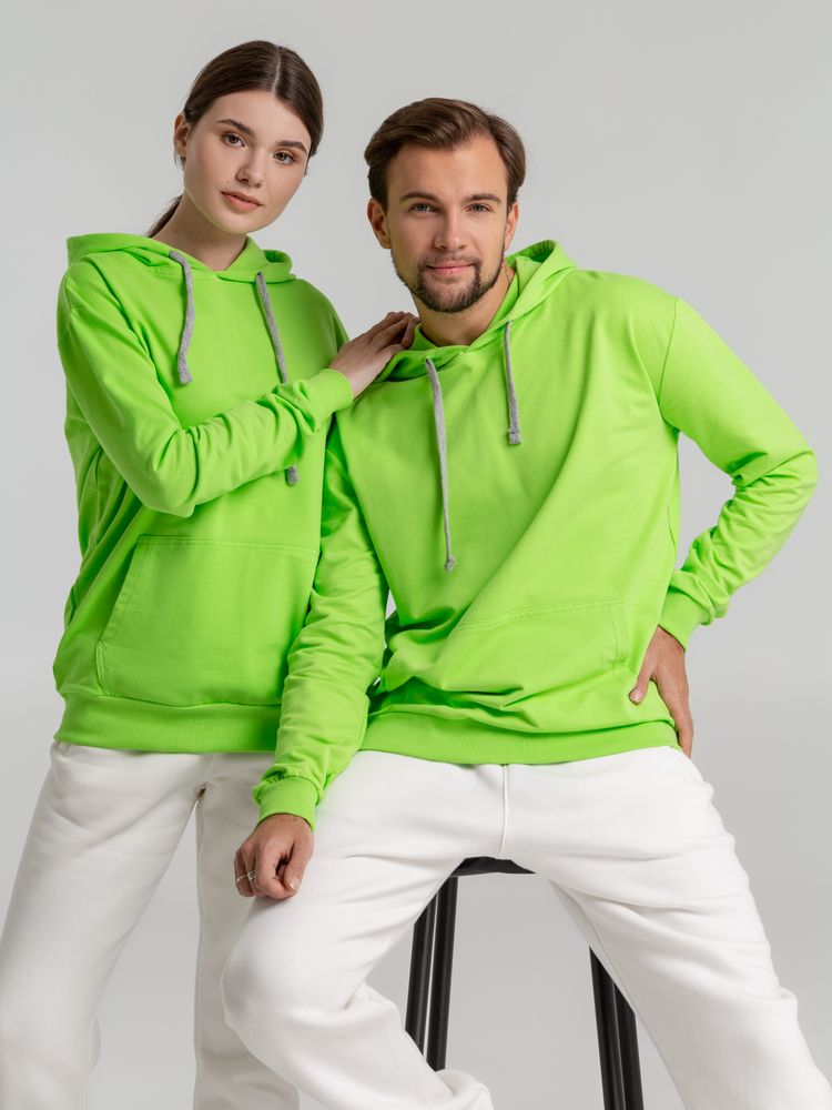 Толстовка с капюшоном Unit Kirenga, зеленое яблоко — изображение 10