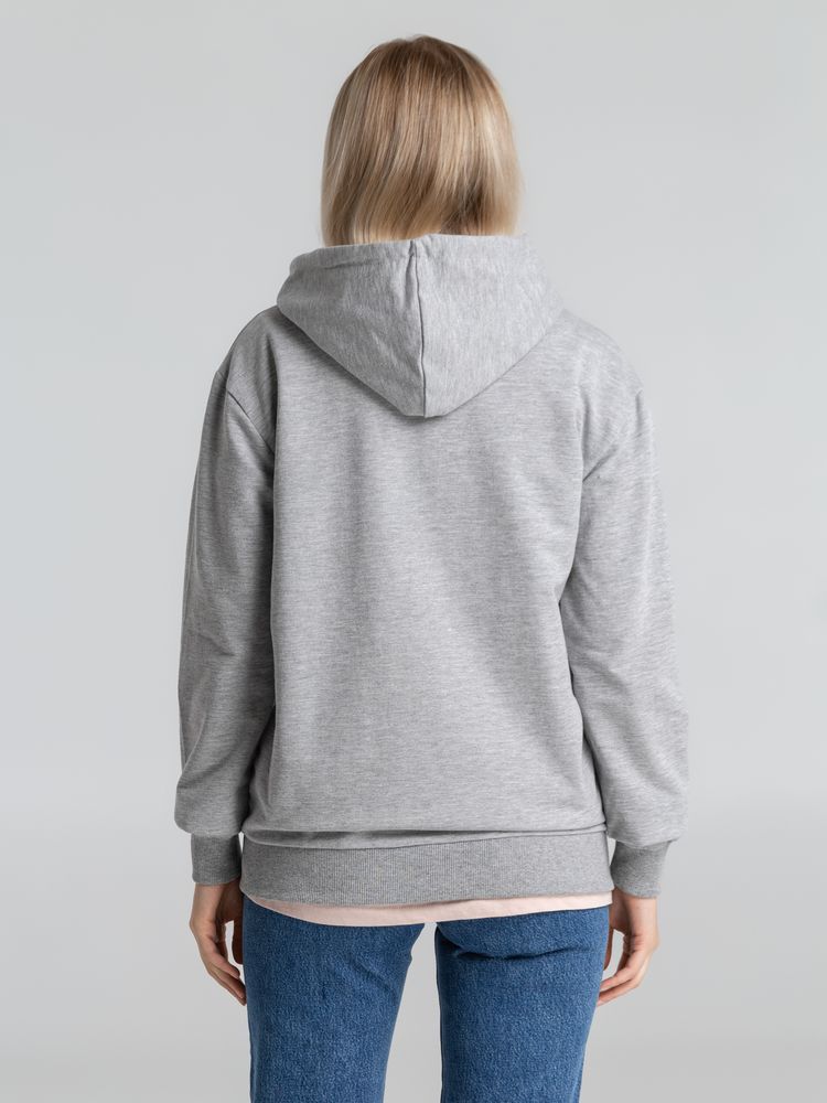 Толстовка на молнии с капюшоном Siverga 2.0, серый меланж — изображение 12