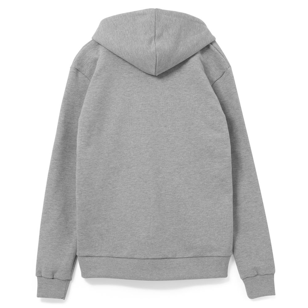 Толстовка на молнии с капюшоном Siverga 2.0, серый меланж — изображение 3