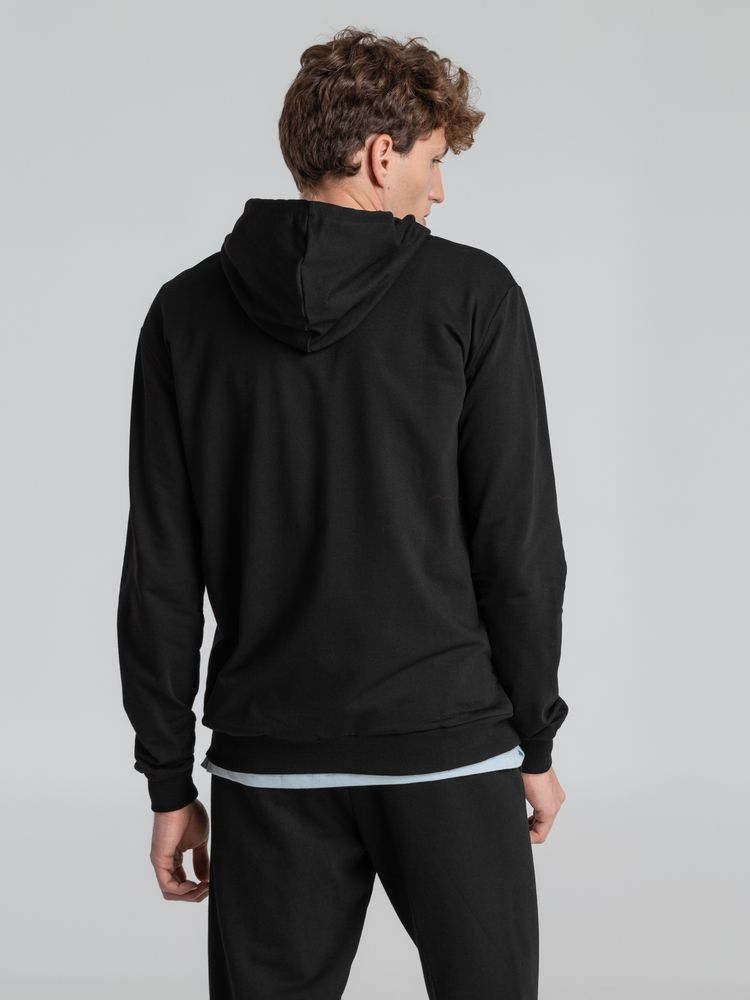 Толстовка на молнии с капюшоном Unit Siverga, черная — изображение 8