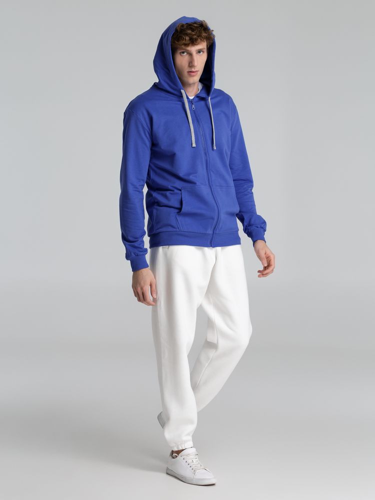 Толстовка на молнии с капюшоном Unit Siverga , ярко-синяя — изображение 9