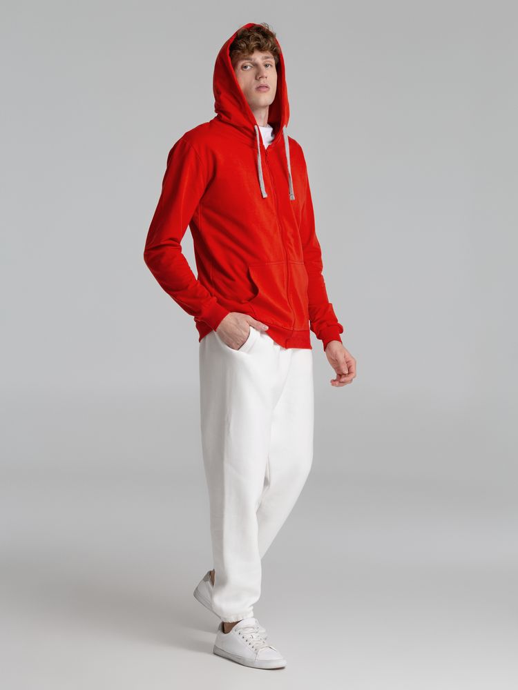 Толстовка на молнии с капюшоном Unit Siverga, красная — изображение 13