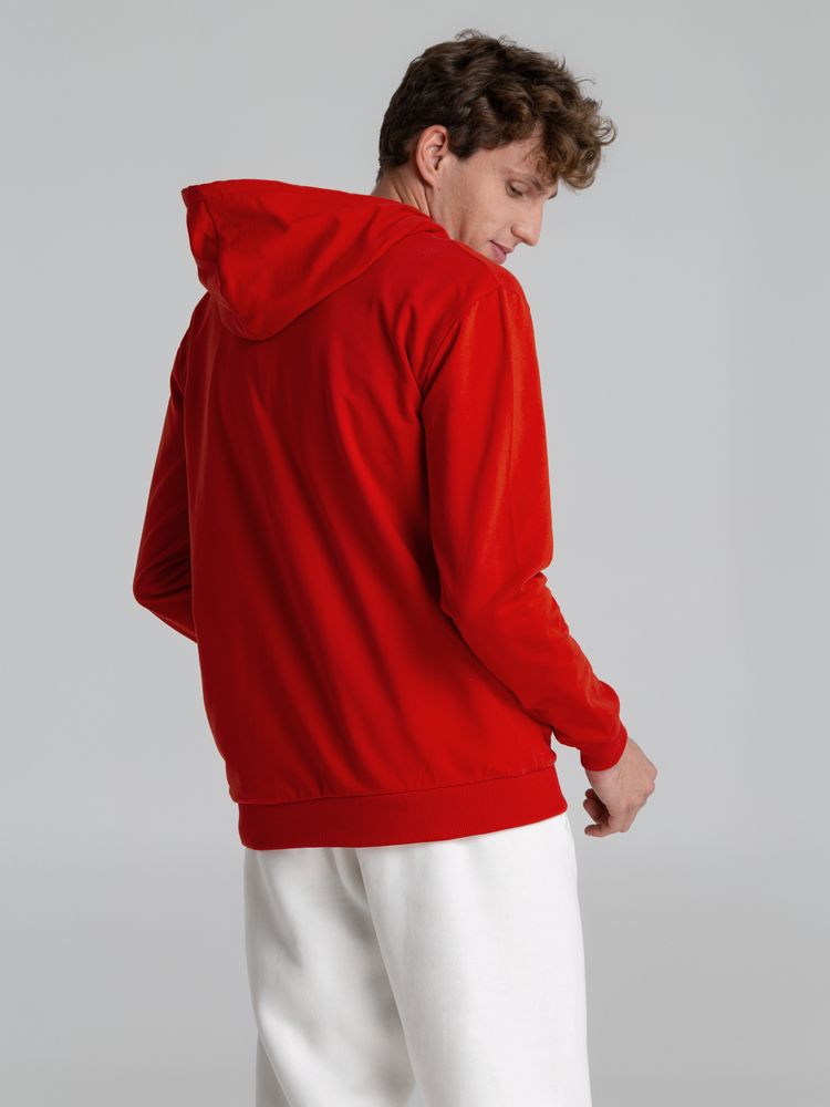 Толстовка на молнии с капюшоном Unit Siverga, красная — изображение 12