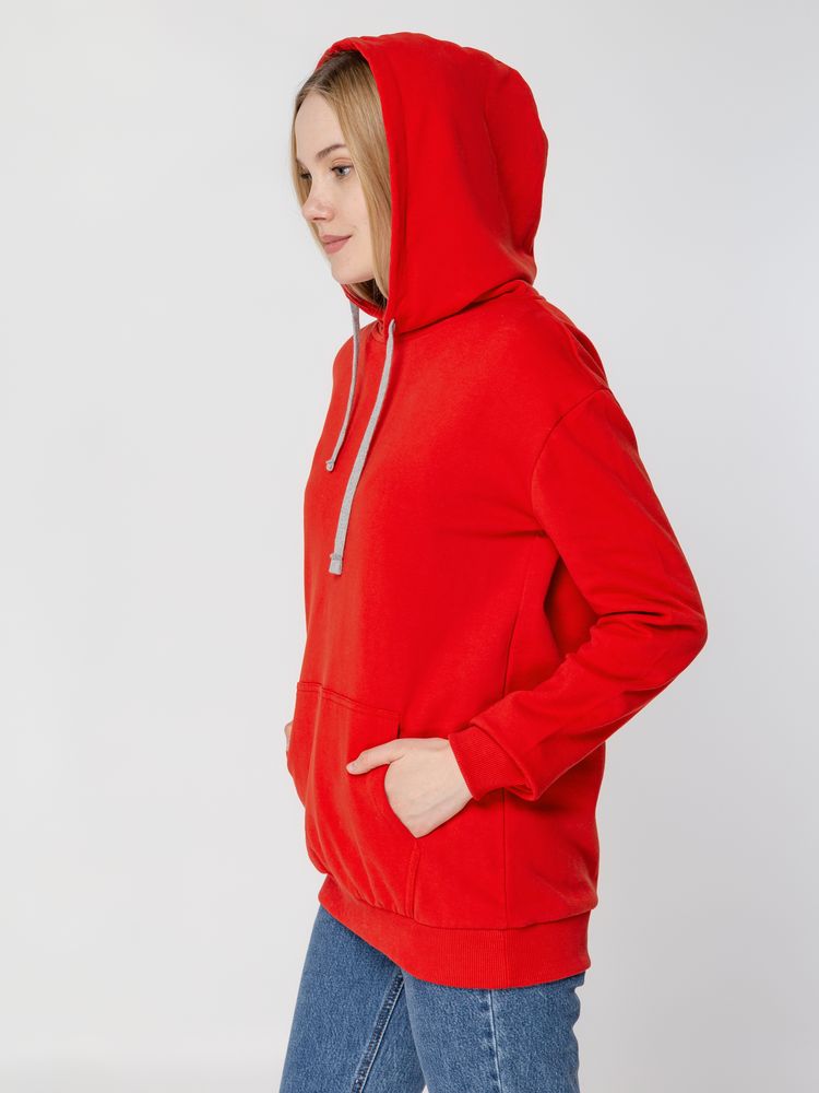 Толстовка с капюшоном Unit Kirenga Heavy, красная — изображение 10