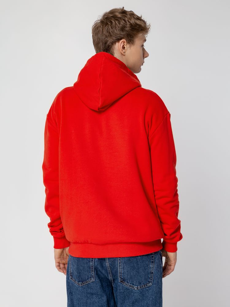 Толстовка с капюшоном Unit Kirenga Heavy, красная — изображение 13