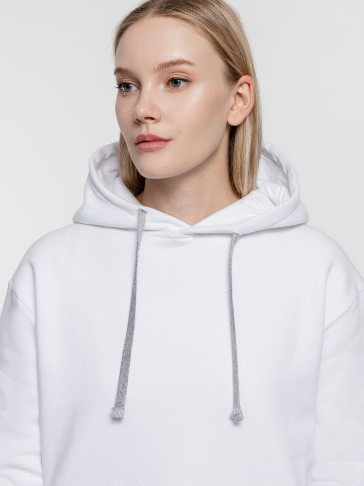Толстовка с капюшоном Kirenga Heavy, белая (белоснежная) — изображение 11
