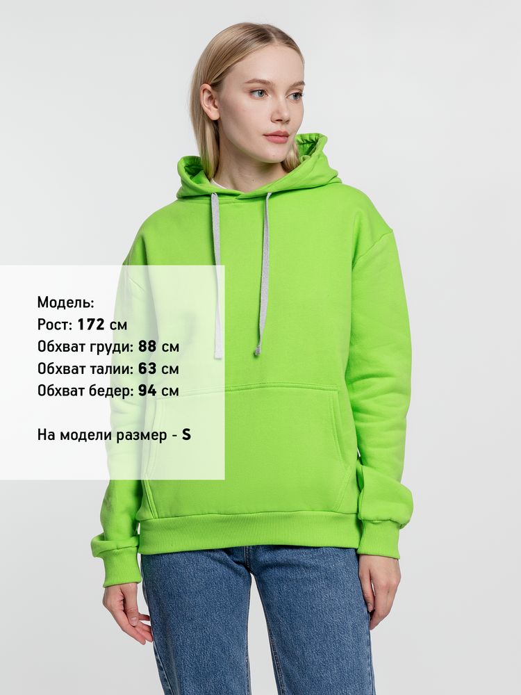 Толстовка с капюшоном Kirenga Heavy, зеленое яблоко — изображение 4