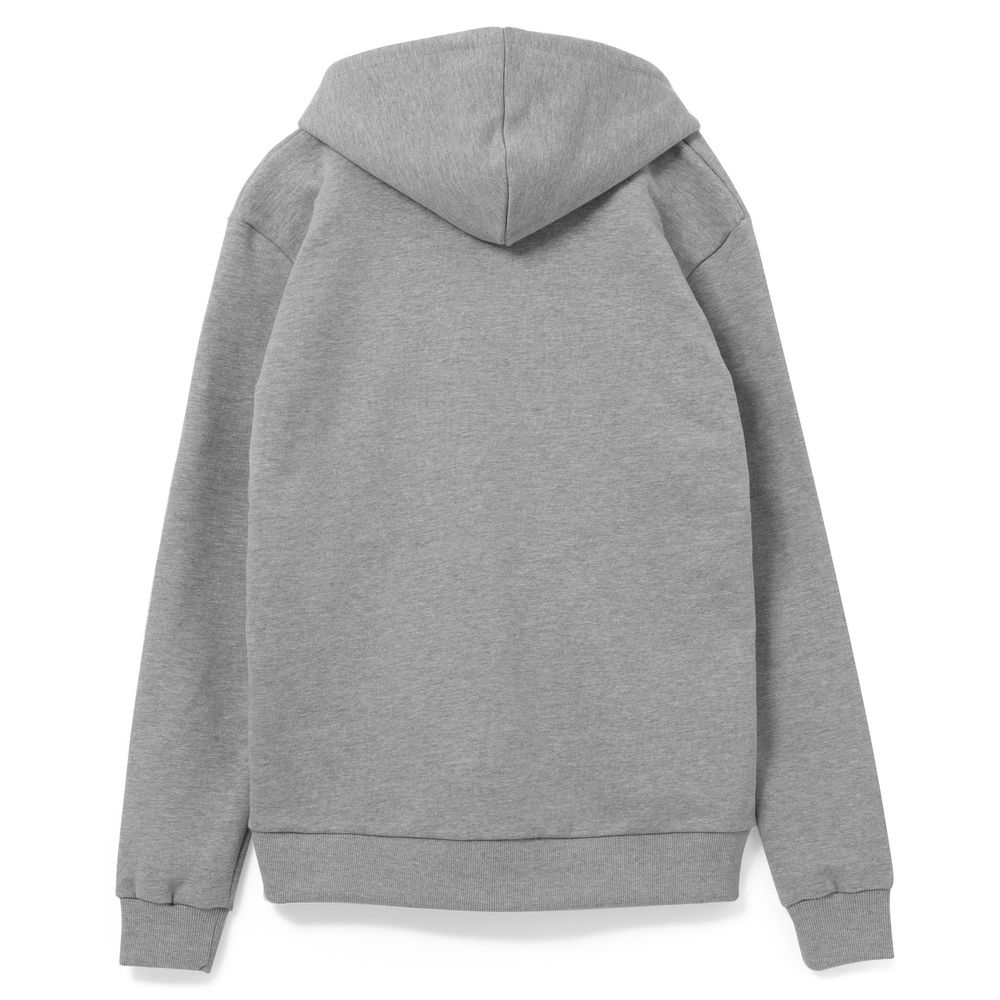 Толстовка на молнии с капюшоном Siverga Heavy 2.0, серый меланж — изображение 3