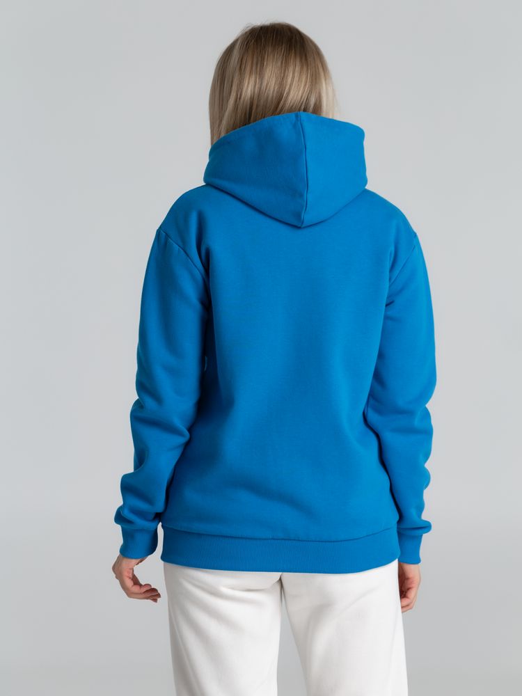 Толстовка с капюшоном на молнии Unit Siverga Heavy, бирюзовая — изображение 8