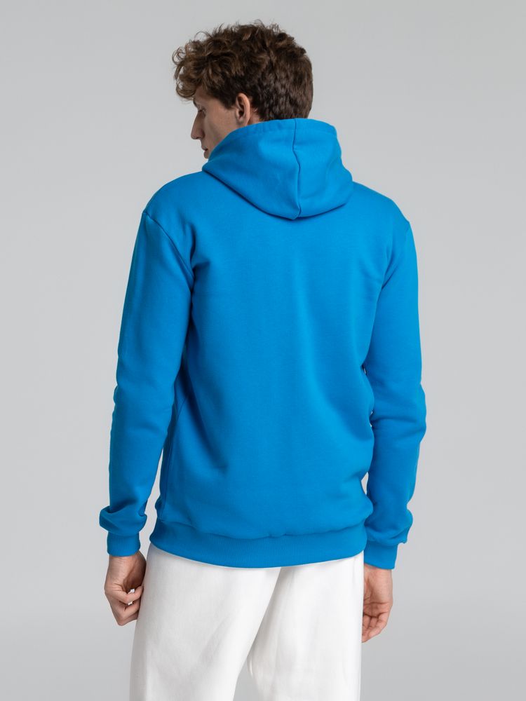 Толстовка с капюшоном на молнии Unit Siverga Heavy, бирюзовая — изображение 12