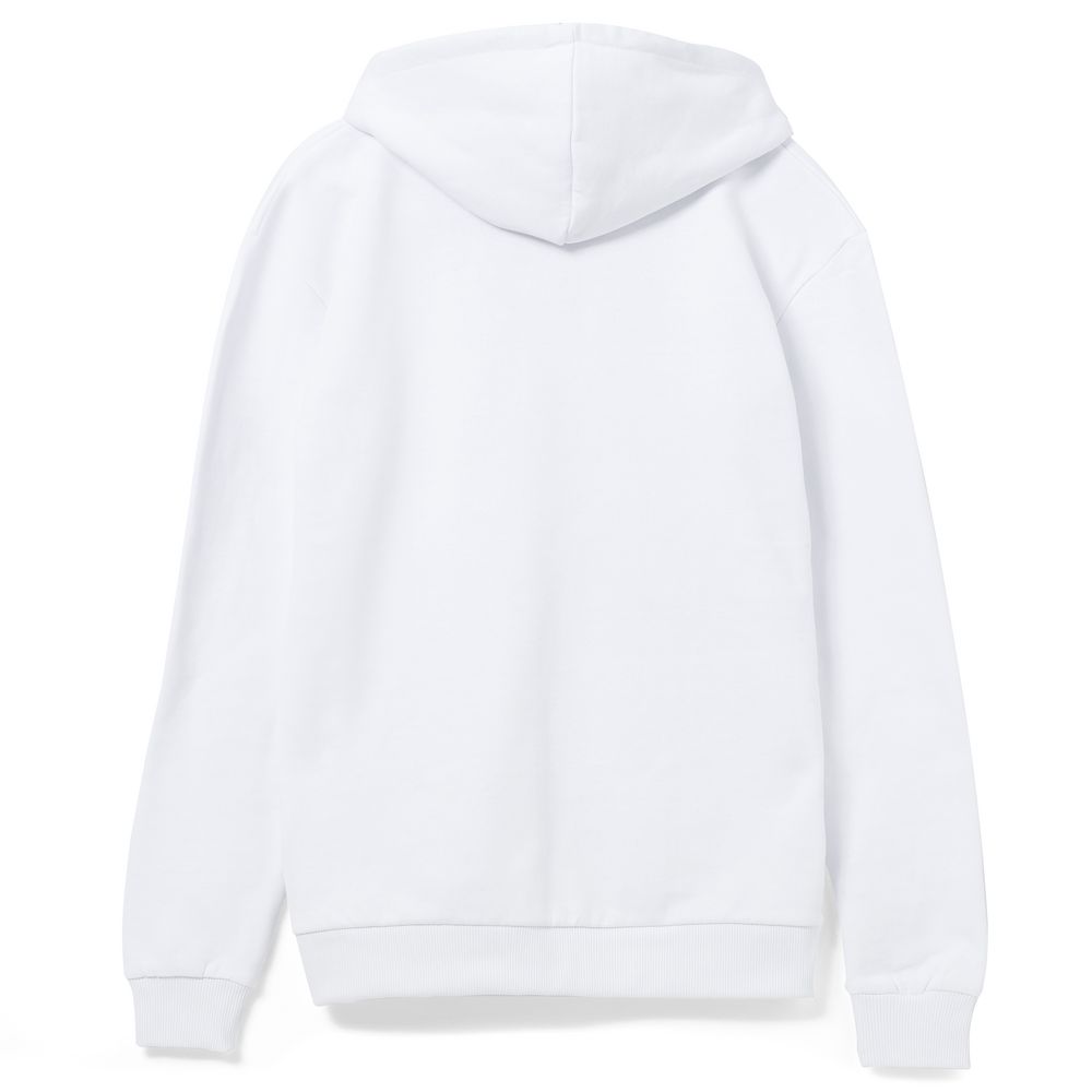 Толстовка на молнии с капюшоном Unit Siverga Heavy, белая — изображение 3