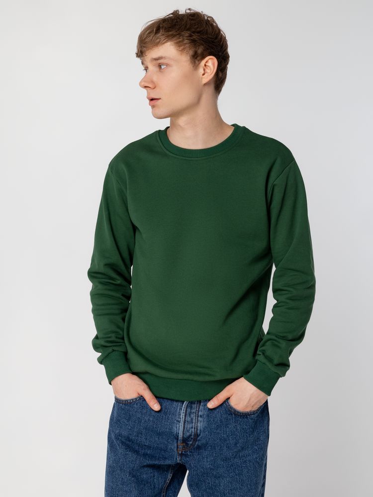 Толстовка Unit Toima Heavy, темно-зеленая — изображение 8