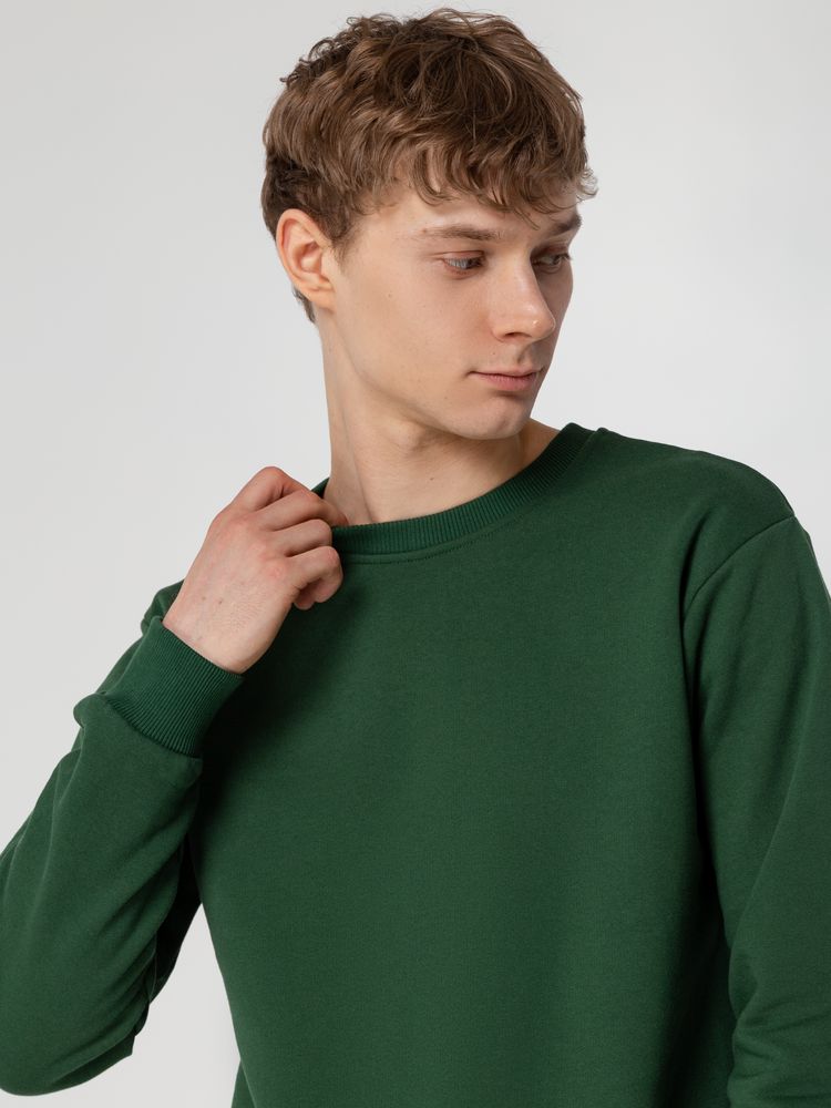 Толстовка Unit Toima Heavy, темно-зеленая — изображение 10