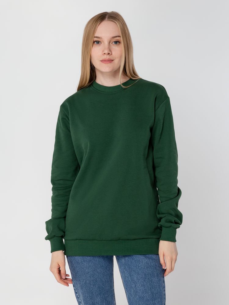 Толстовка Unit Toima Heavy, темно-зеленая — изображение 12