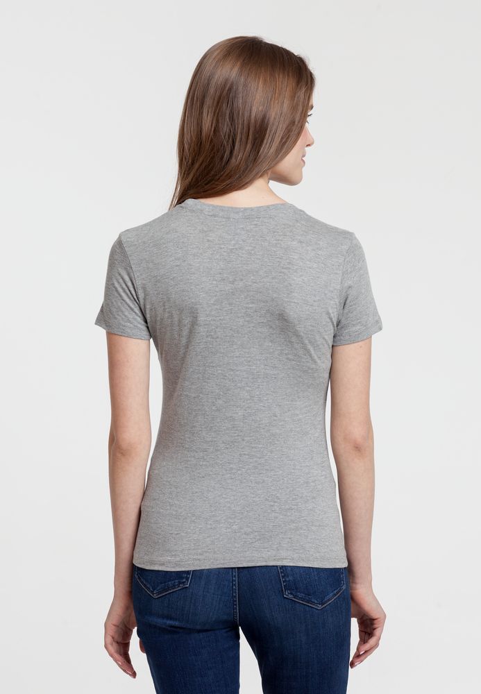 Футболка женская «На шаг впереди», серый меланж — изображение 5