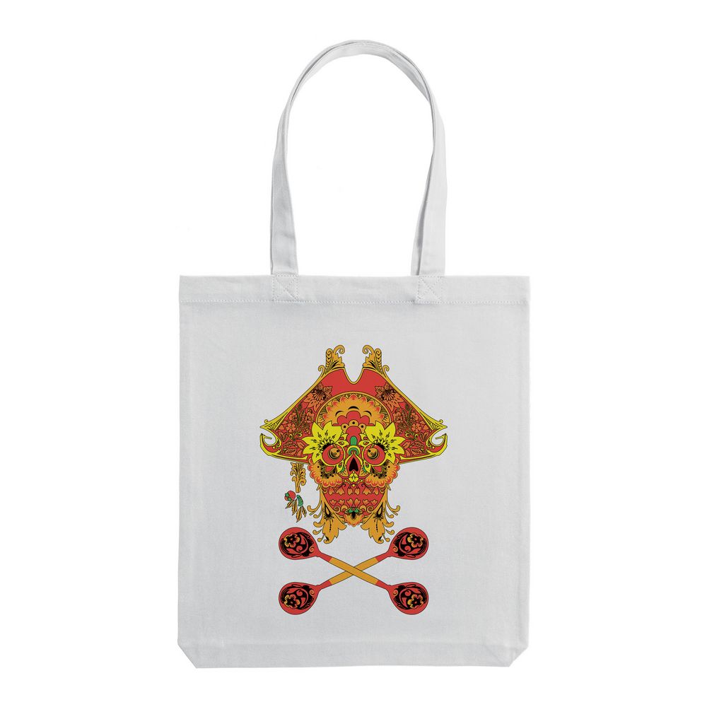 Холщовая сумка Yo Ho Hohloma, молочно-белая — изображение 3