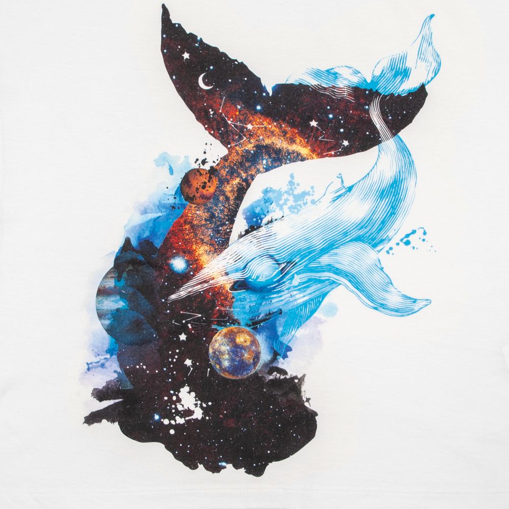 Футболка женская «Гиганты Вселенной», белая — изображение 4