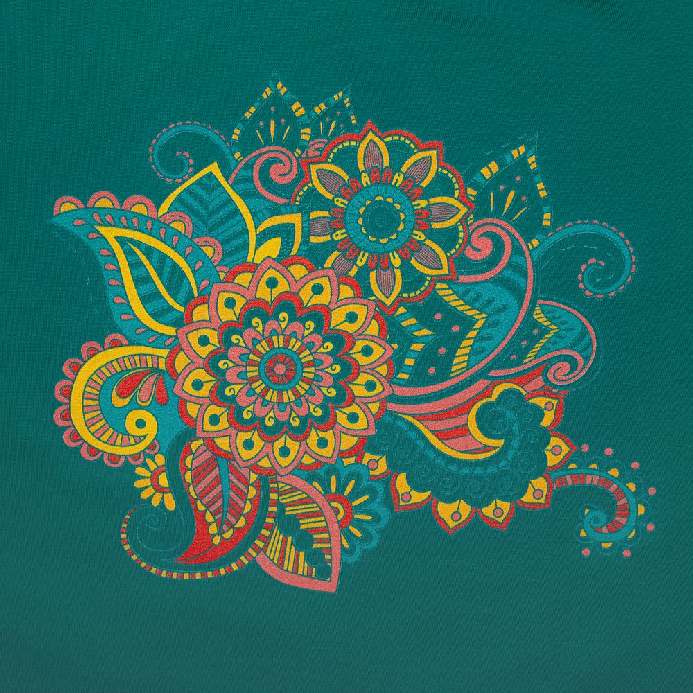 Футболка «Узор», зеленая — изображение 5