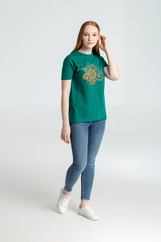 Футболка «Узор», зеленая — изображение 6
